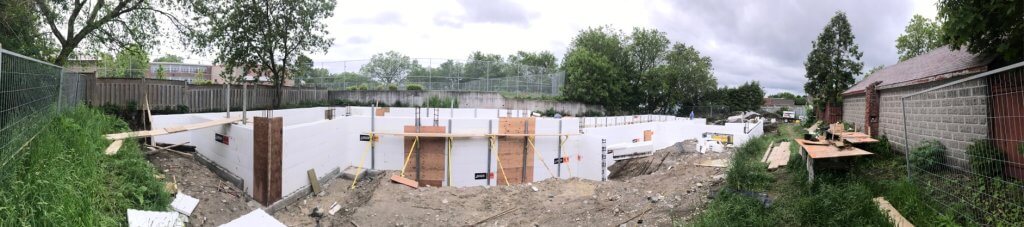 Foundation Walls Formed With Logix ICFs