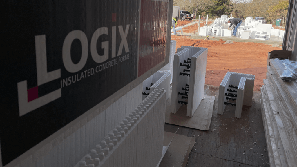 Logix ICF being put into place