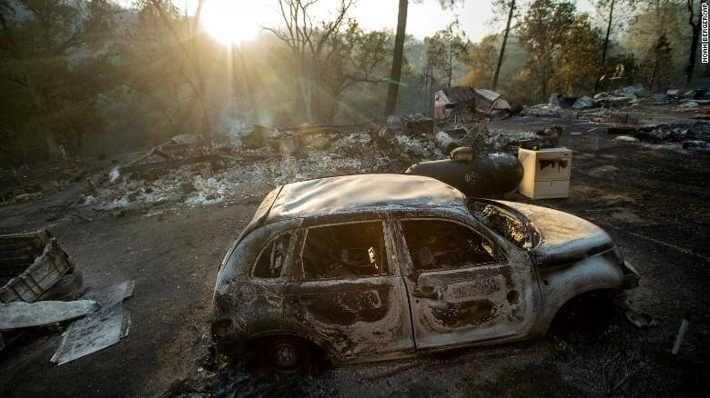 Pawnee Fire damage Northern California